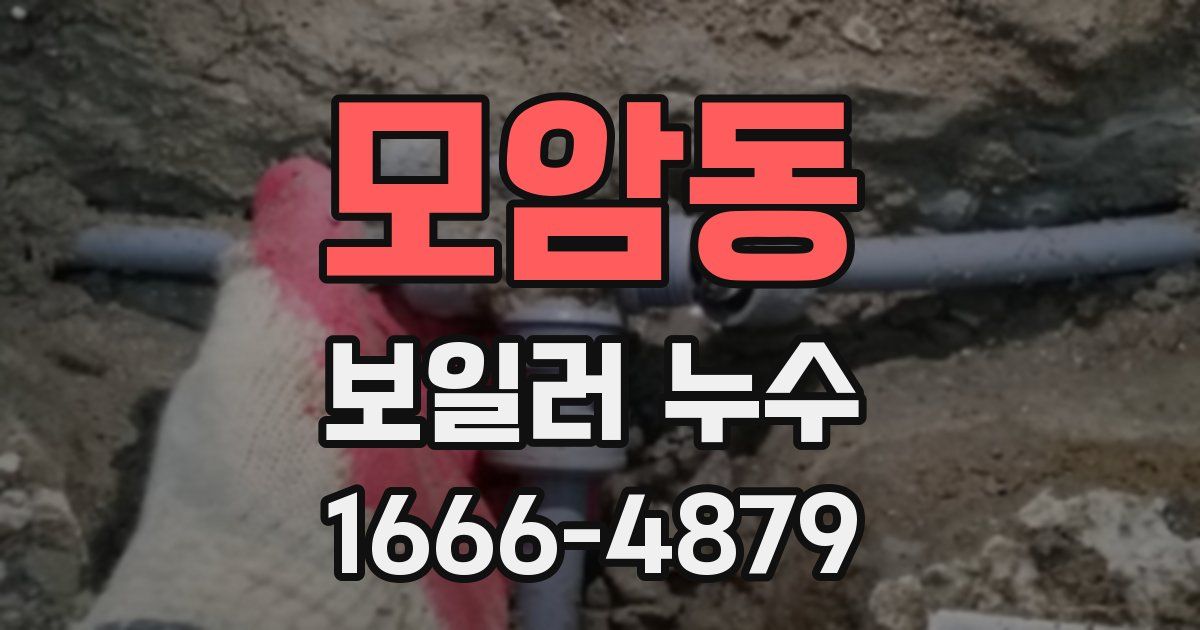 모암동 보일러 누수