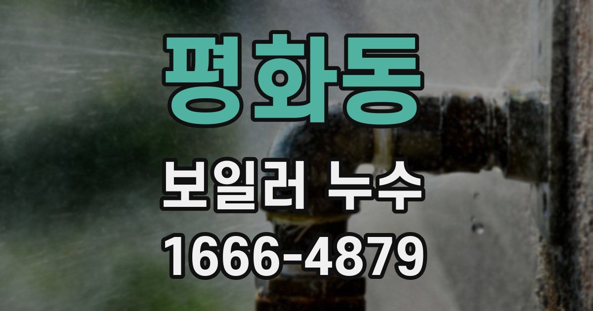 평화동 보일러 누수