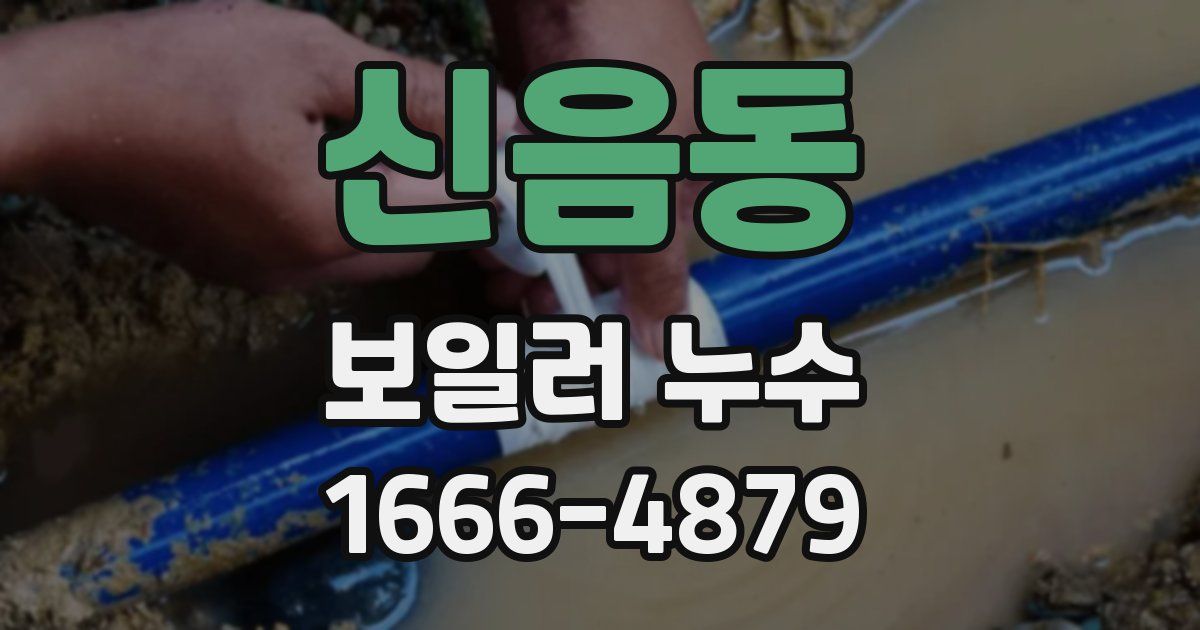 신음동 보일러 누수