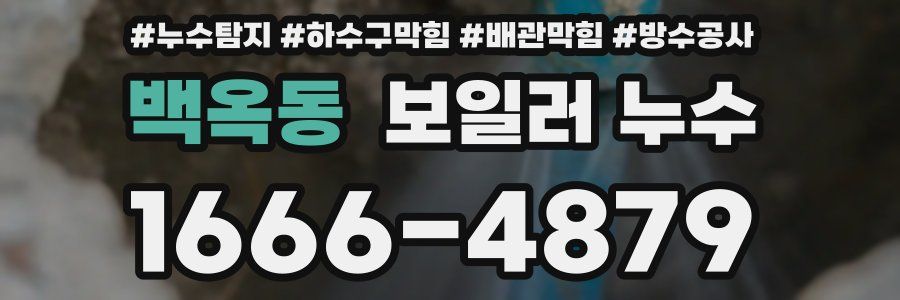 백옥동 보일러 누수