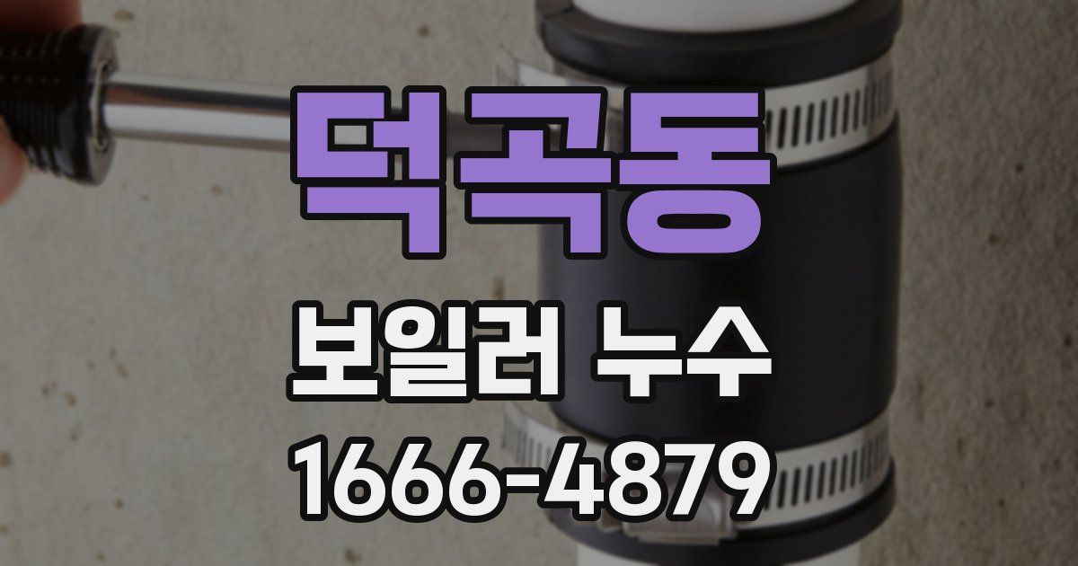 덕곡동 보일러 누수