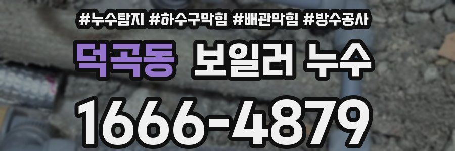 덕곡동 보일러 누수