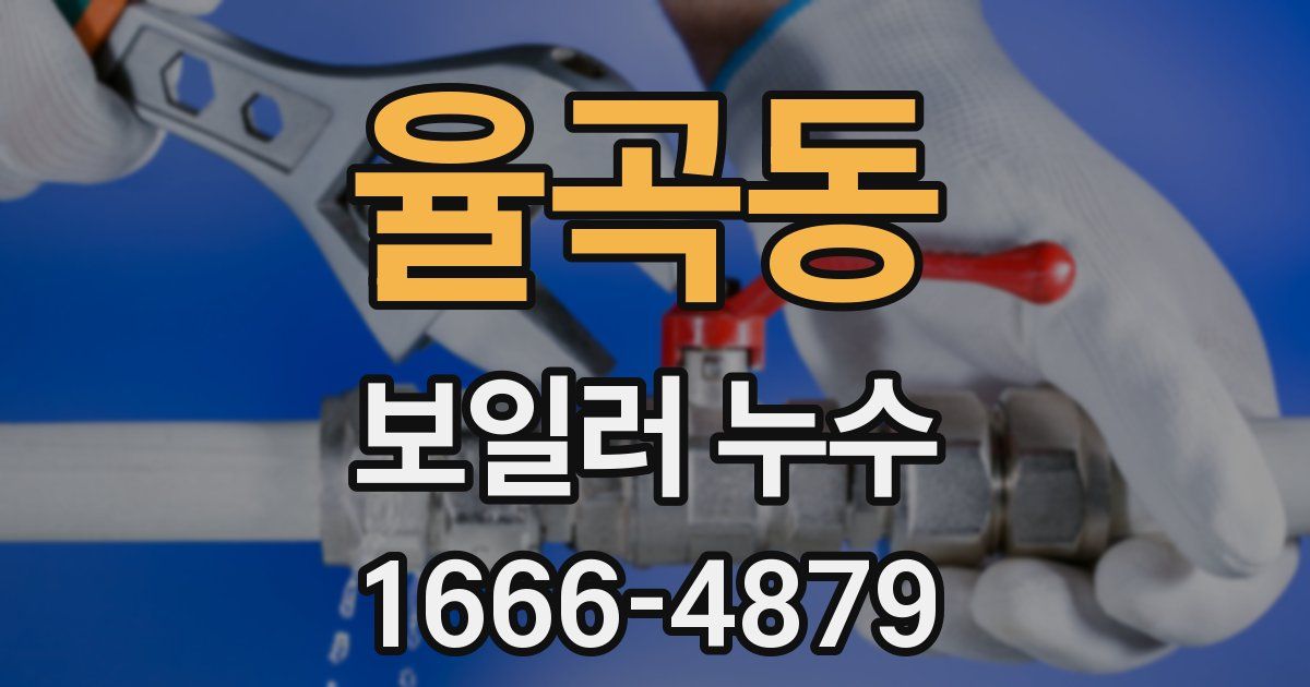 율곡동 보일러 누수