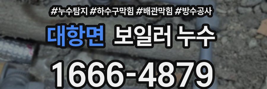 대항면 보일러 누수