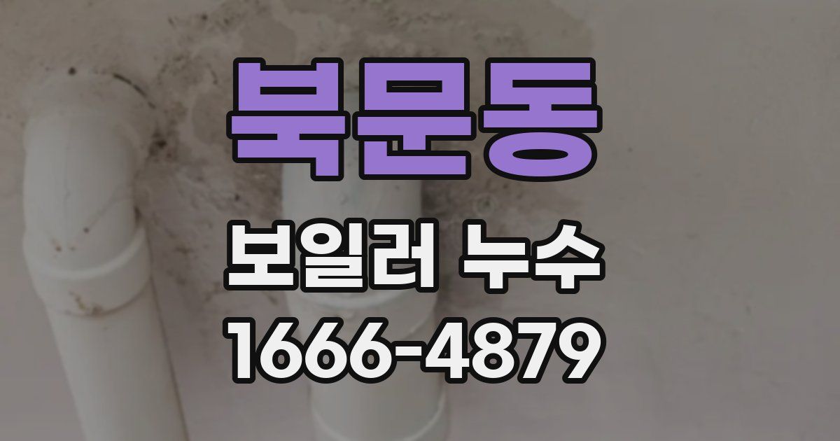 북문동 보일러 누수