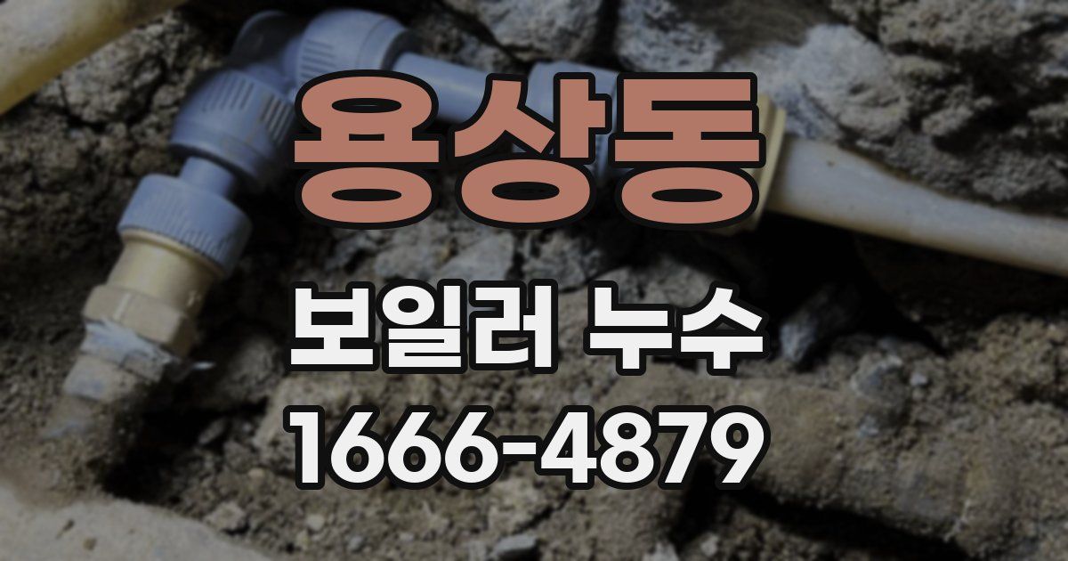 용상동 보일러 누수