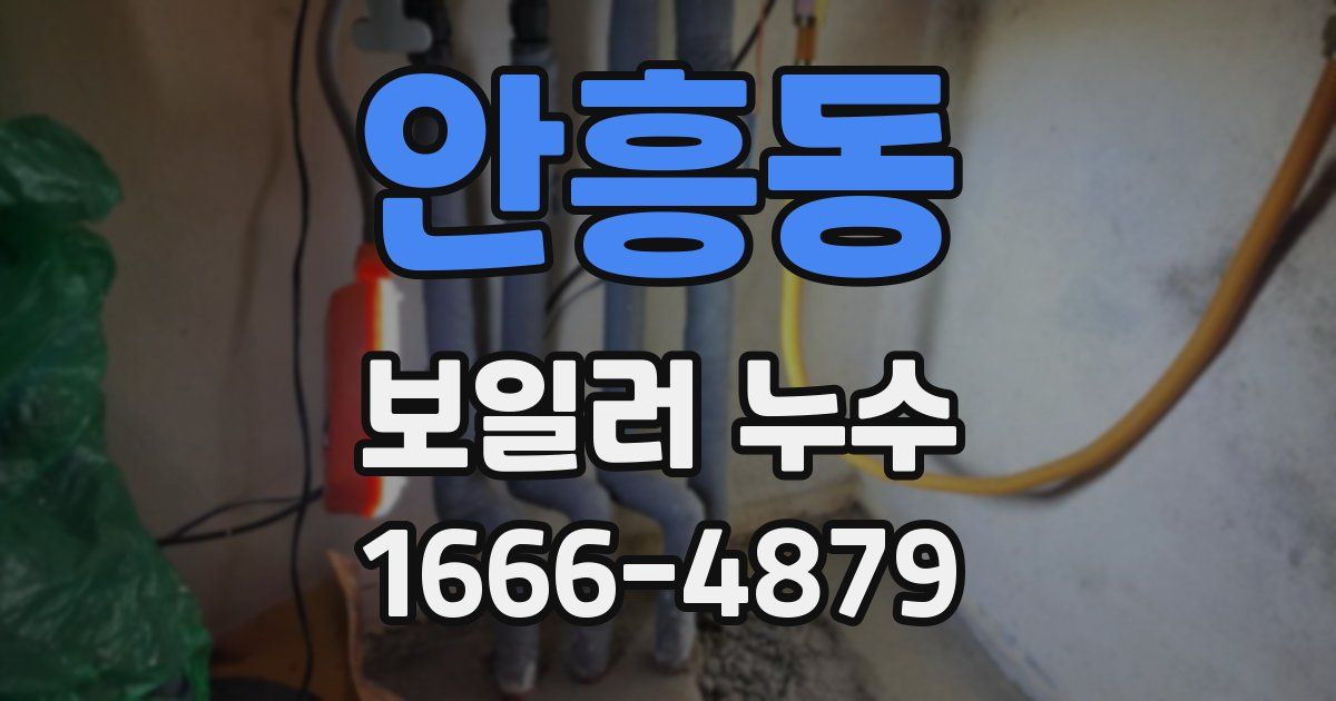 안흥동 보일러 누수