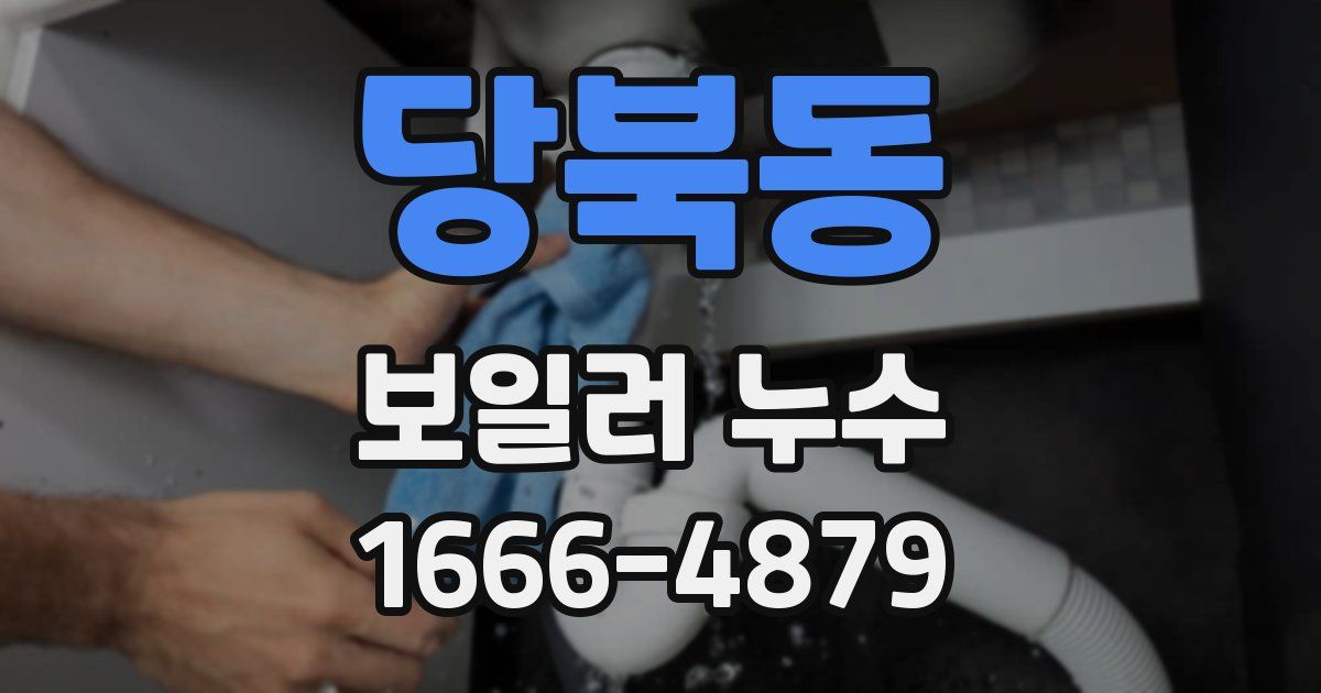 당북동 보일러 누수