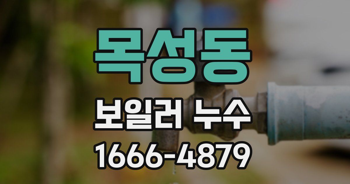 목성동 보일러 누수