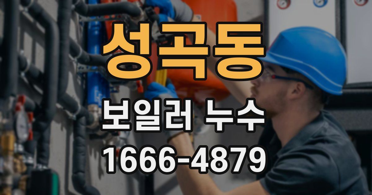 성곡동 보일러 누수