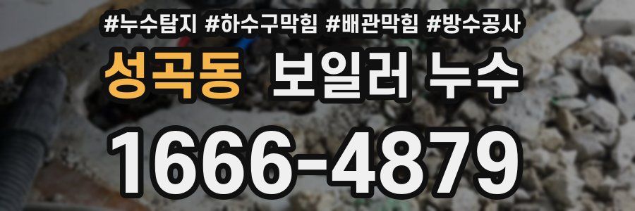 성곡동 보일러 누수