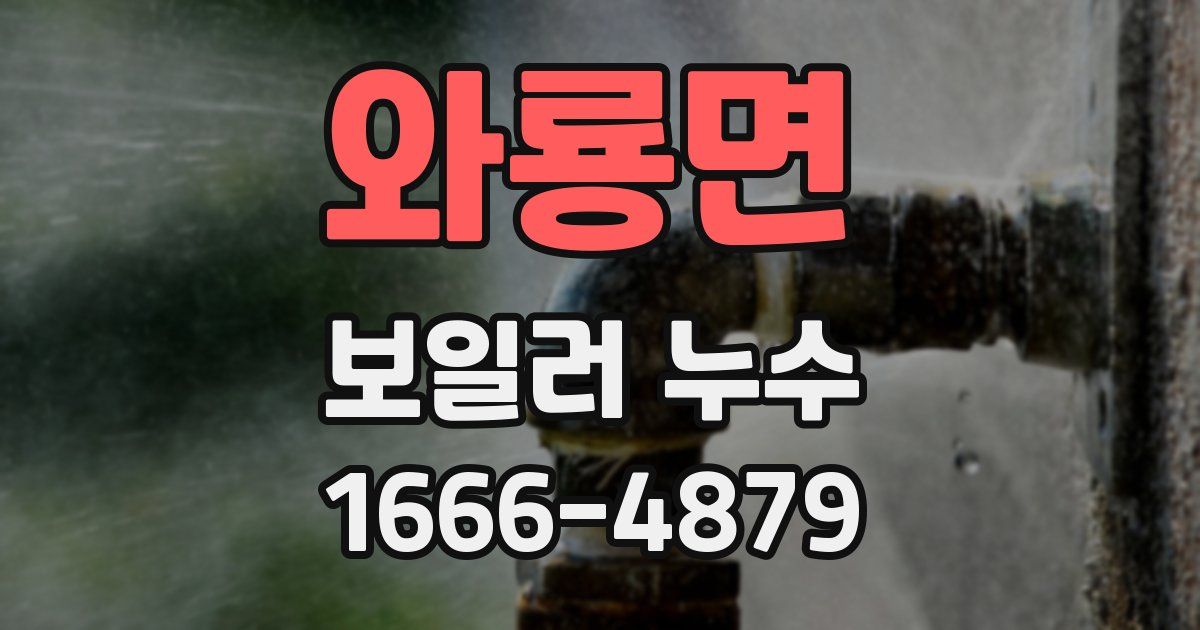 와룡면 보일러 누수