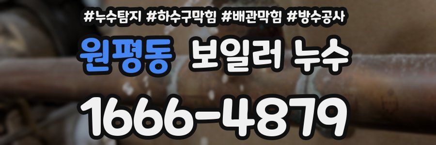 원평동 보일러 누수