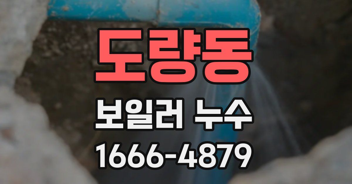 도량동 보일러 누수