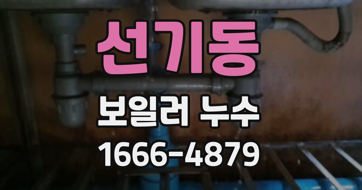 선기동 보일러 누수
