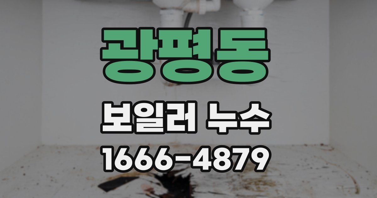 광평동 보일러 누수