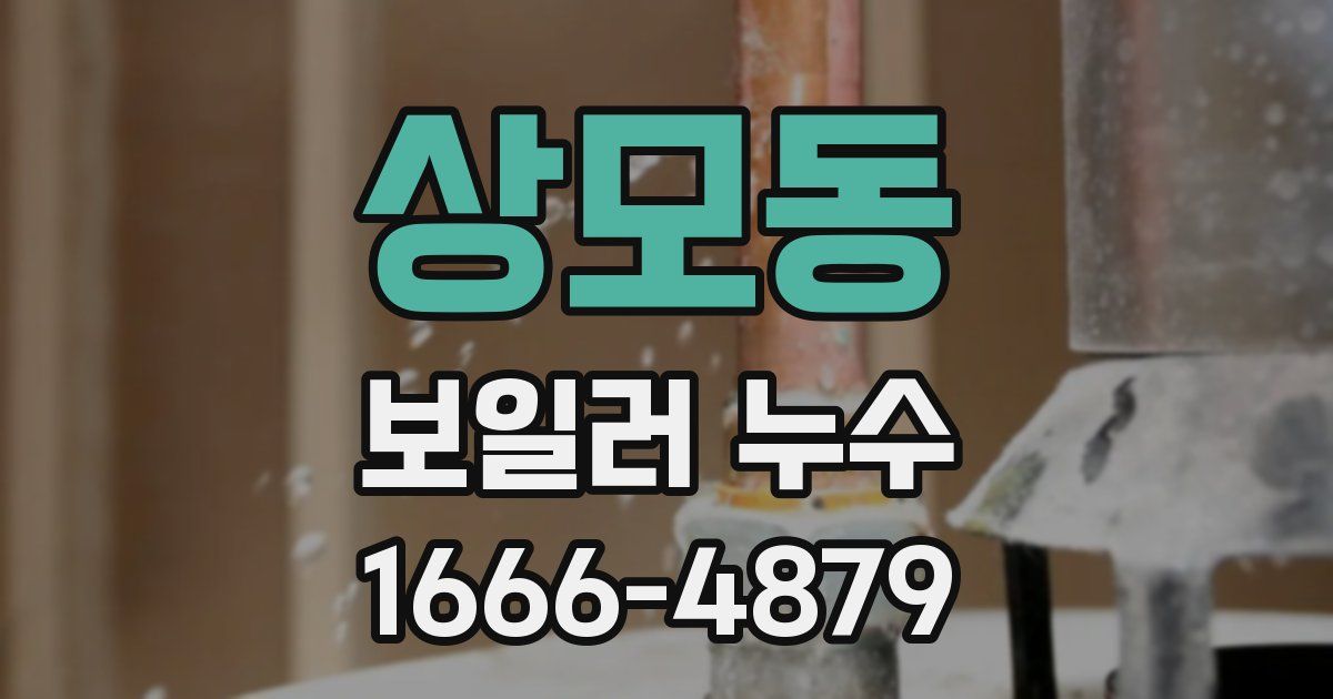 상모동 보일러 누수