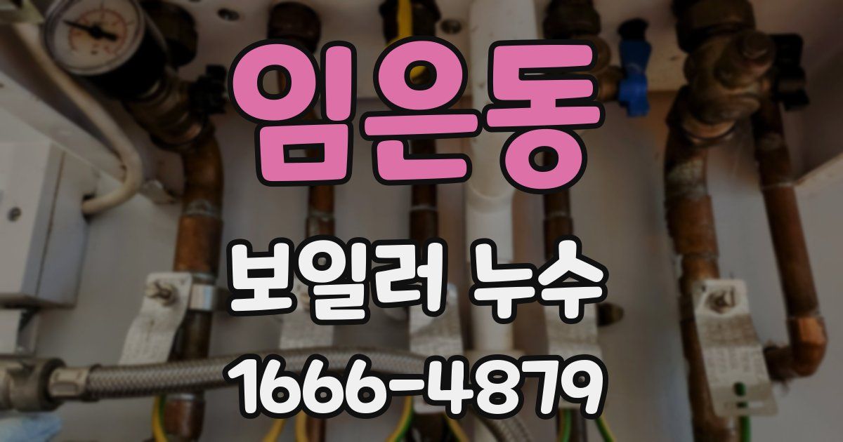 임은동 보일러 누수
