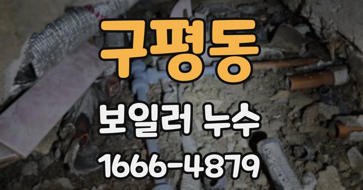 구평동 보일러 누수