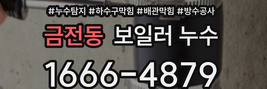 금전동 보일러 누수