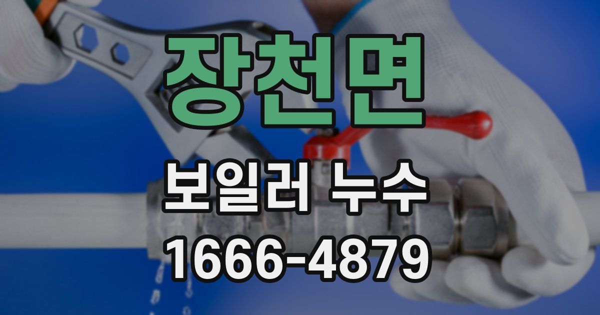장천면 보일러 누수
