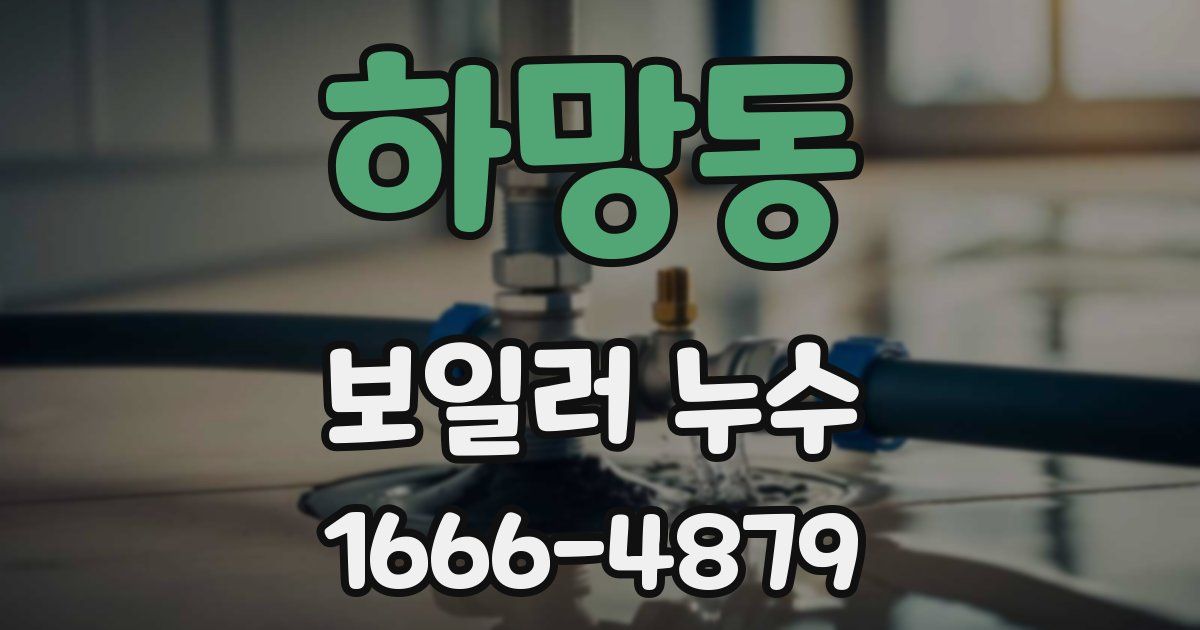 하망동 보일러 누수