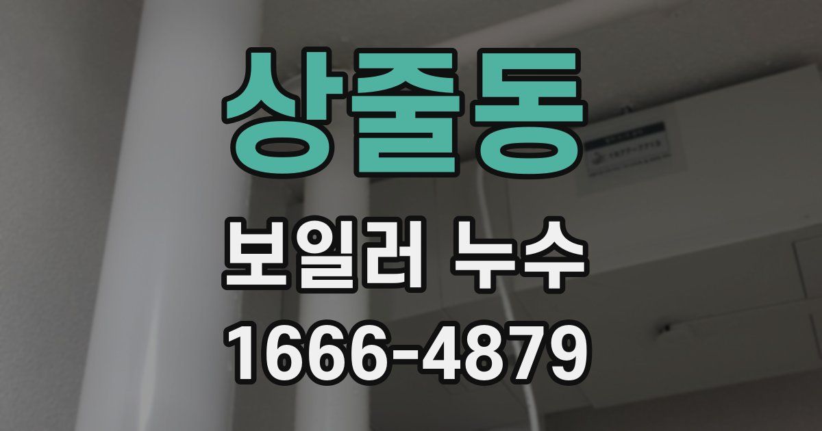 상줄동 보일러 누수