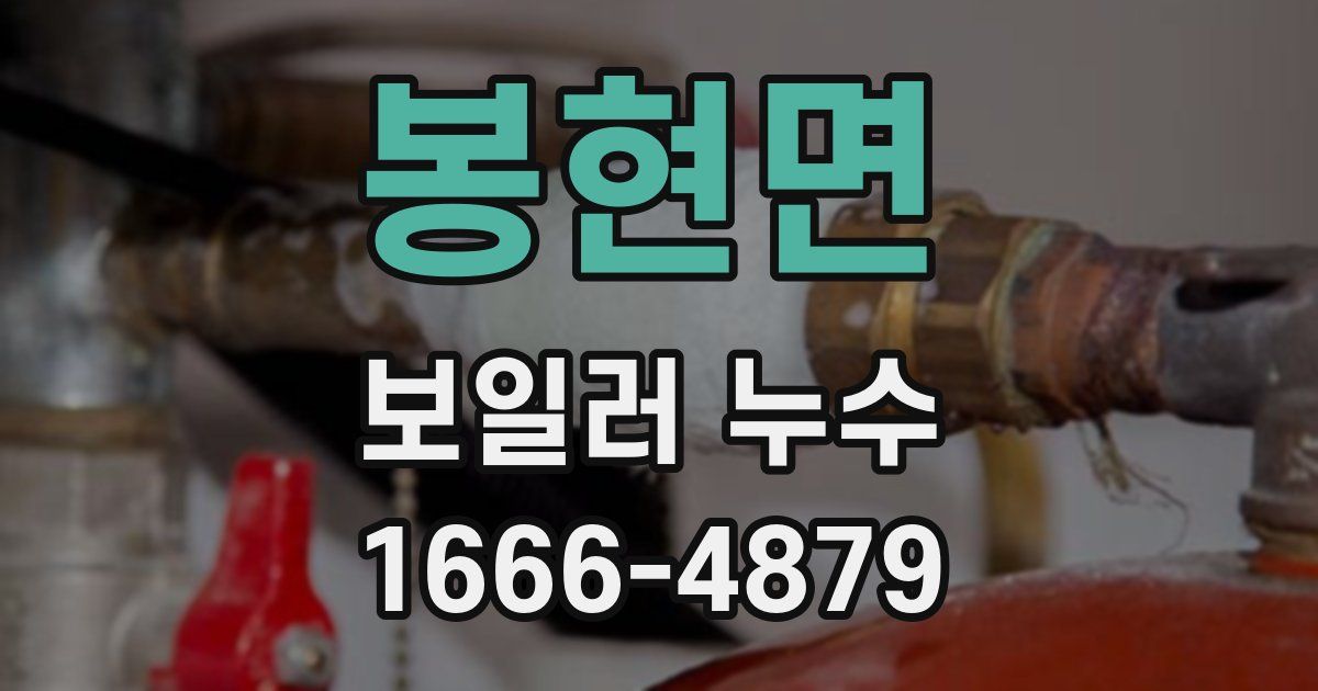 봉현면 보일러 누수