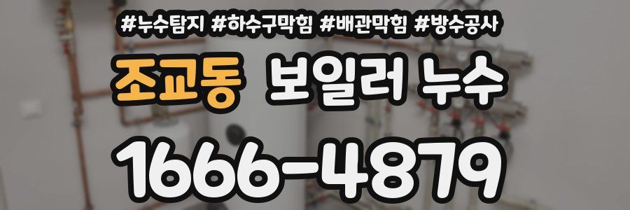 조교동 보일러 누수