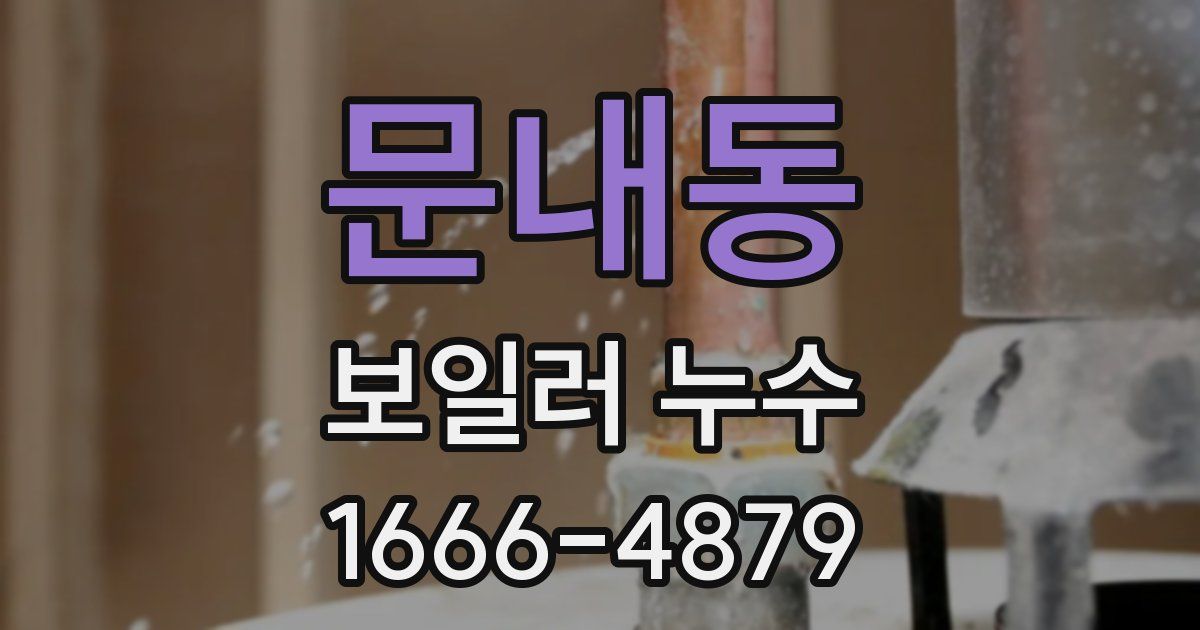 문내동 보일러 누수