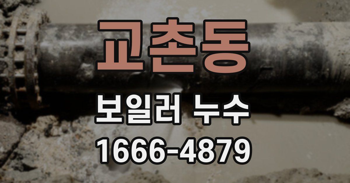 교촌동 보일러 누수