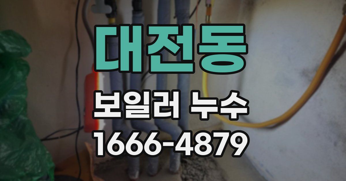대전동 보일러 누수