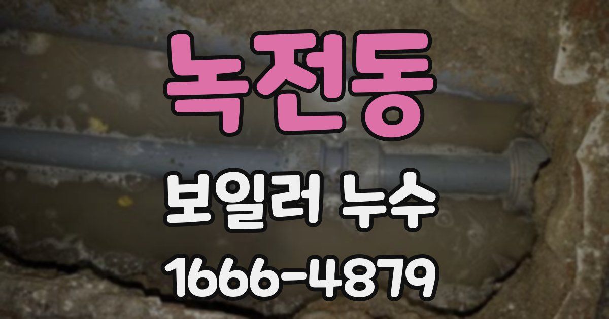 녹전동 보일러 누수