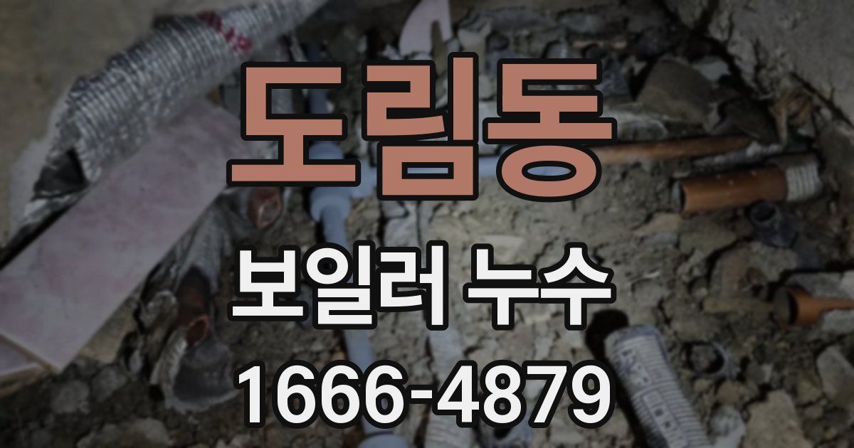 도림동 보일러 누수