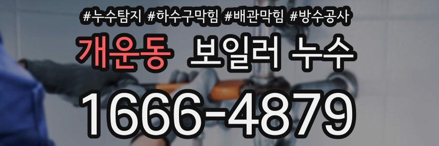 개운동 보일러 누수