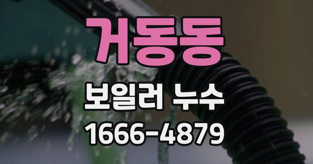 거동동 보일러 누수