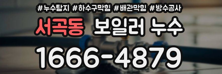 서곡동 보일러 누수