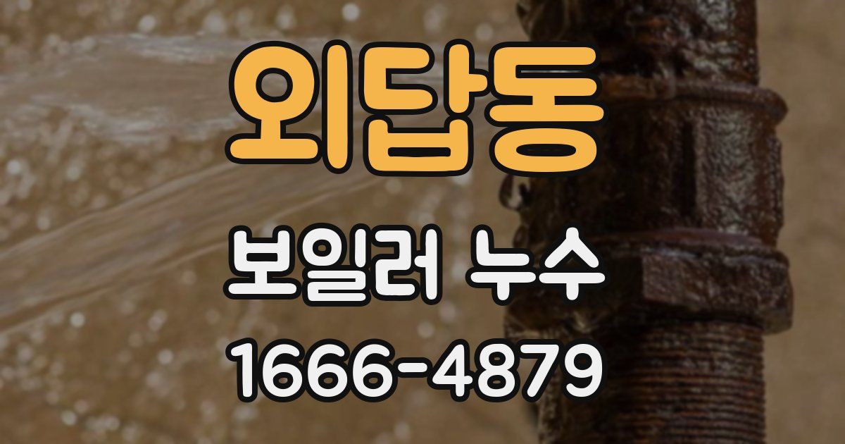 외답동 보일러 누수