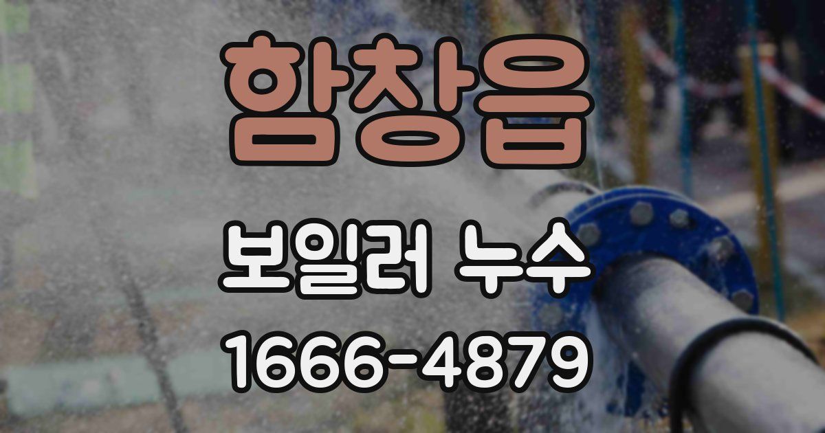 함창읍 보일러 누수