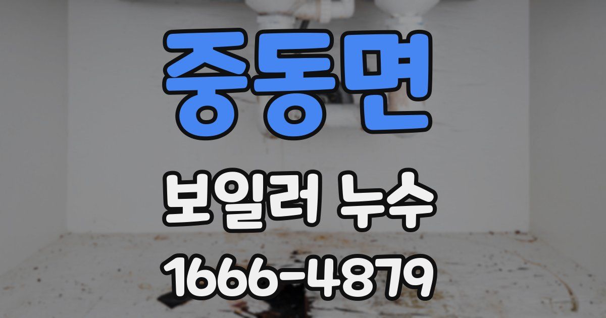 중동면 보일러 누수