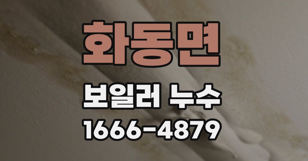 화동면 보일러 누수