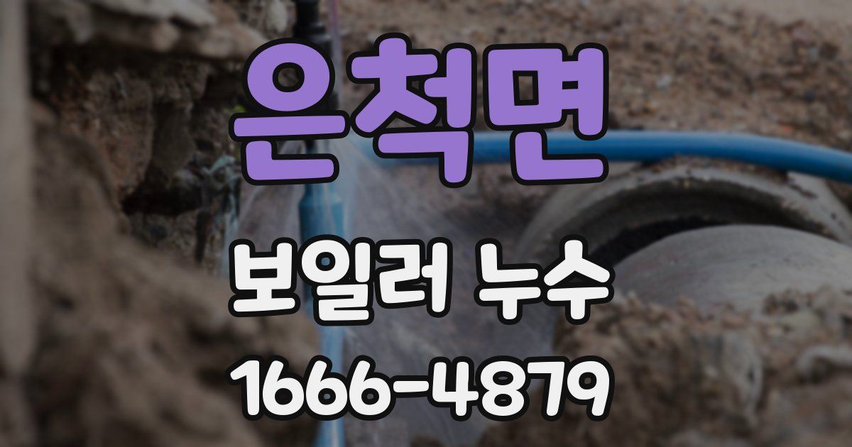 은척면 보일러 누수