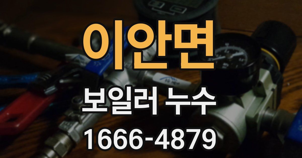 이안면 보일러 누수