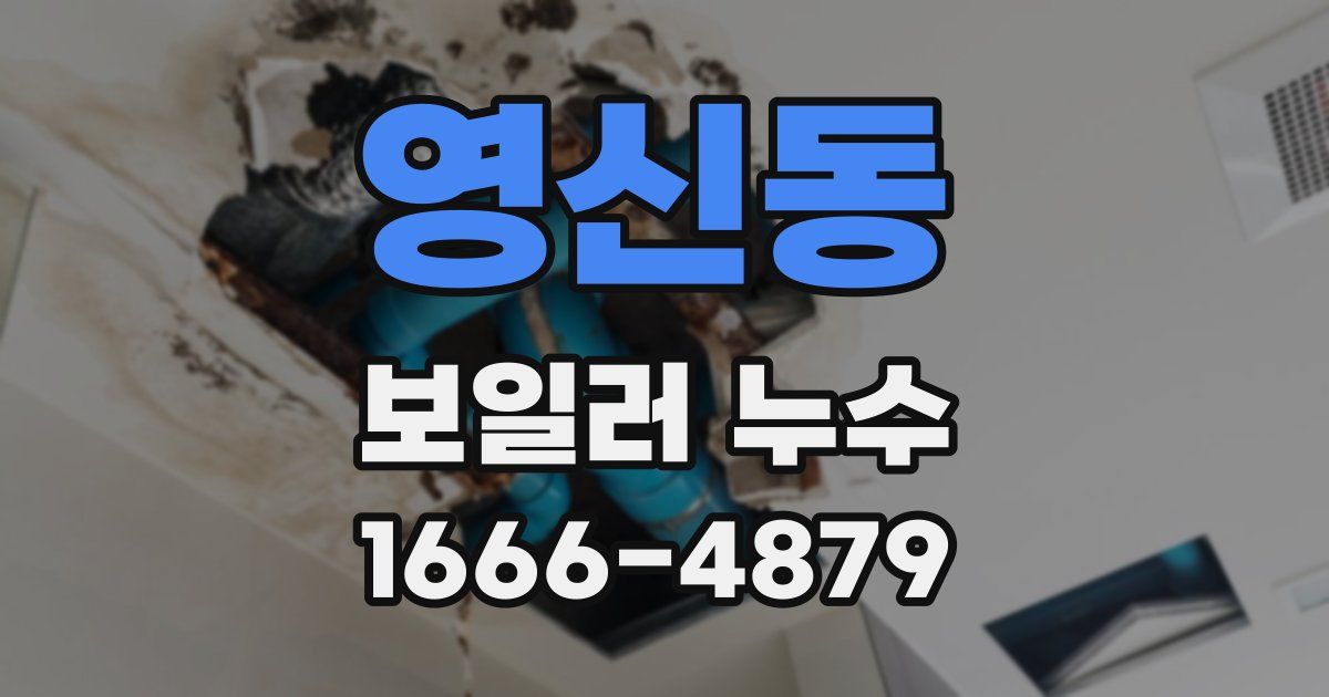 영신동 보일러 누수