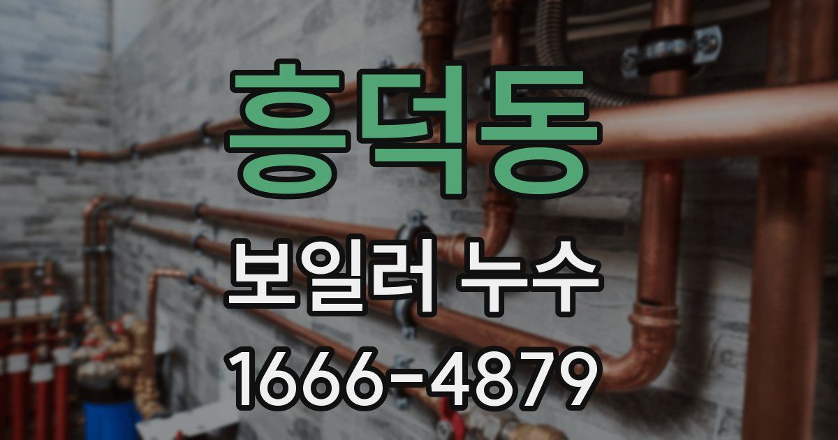 흥덕동 보일러 누수