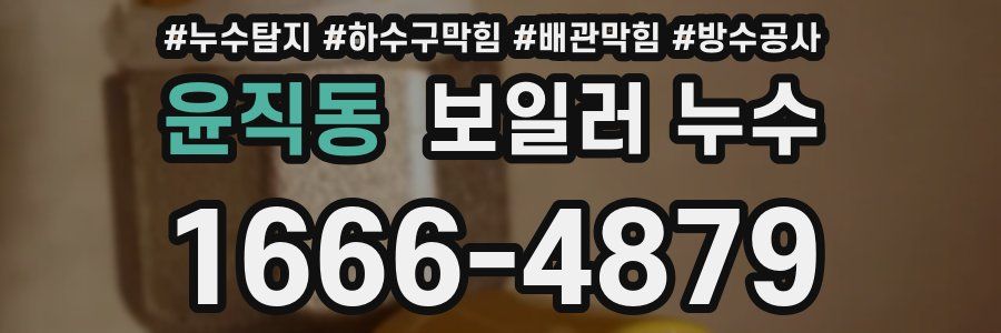 윤직동 보일러 누수