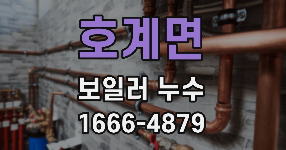 호계면 보일러 누수