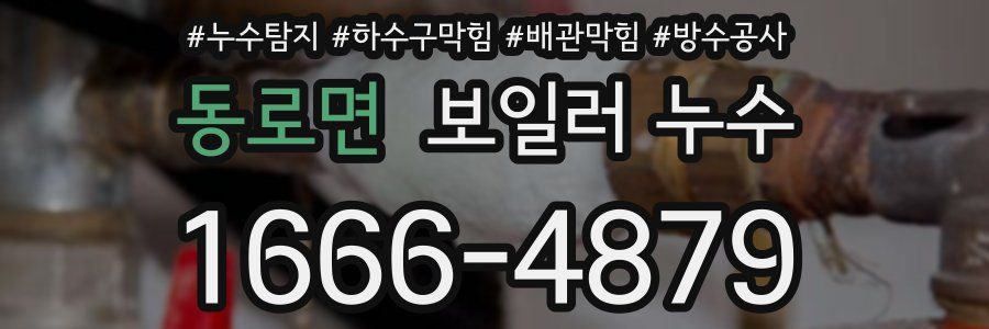 동로면 보일러 누수