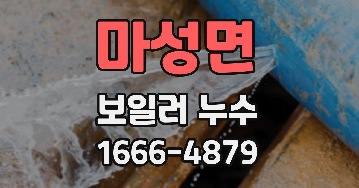 마성면 보일러 누수