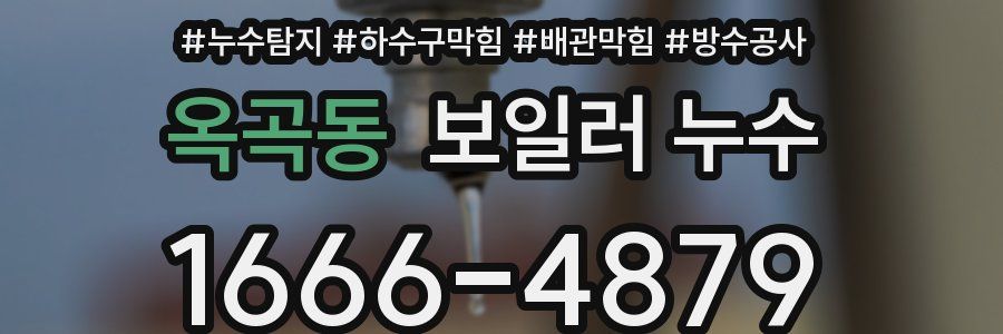 옥곡동 보일러 누수